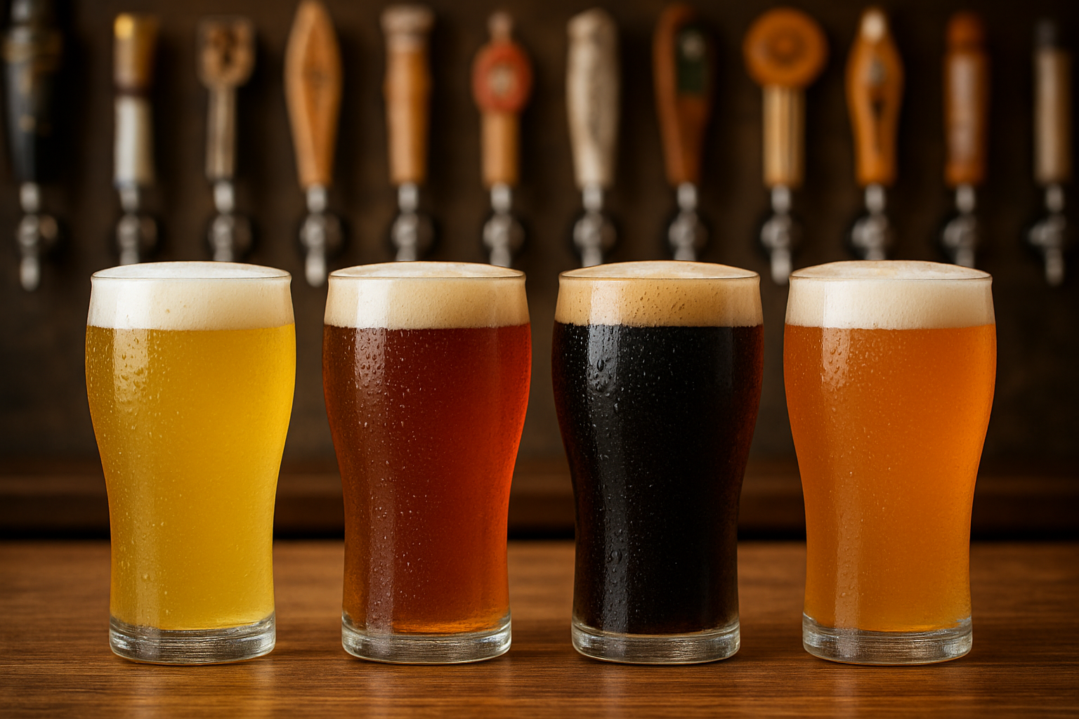 Papa Dogs beer selection